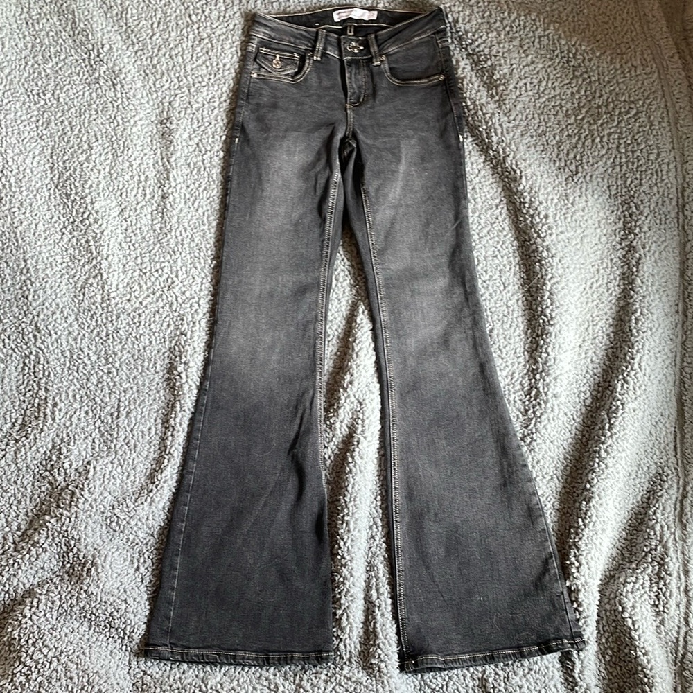 Garage Women's Gray Flared Jeans